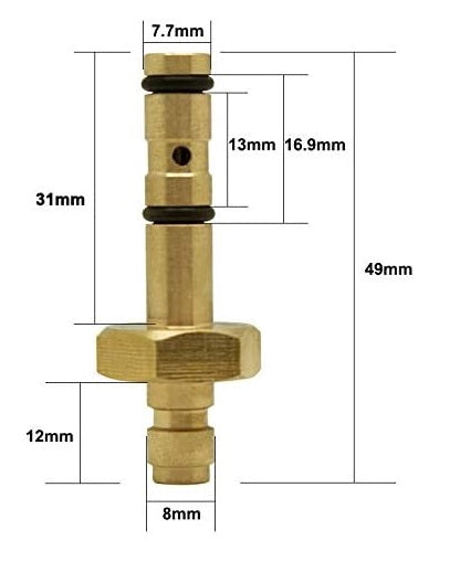 Adaptador PCP Quick Filling Probe 7.7mm