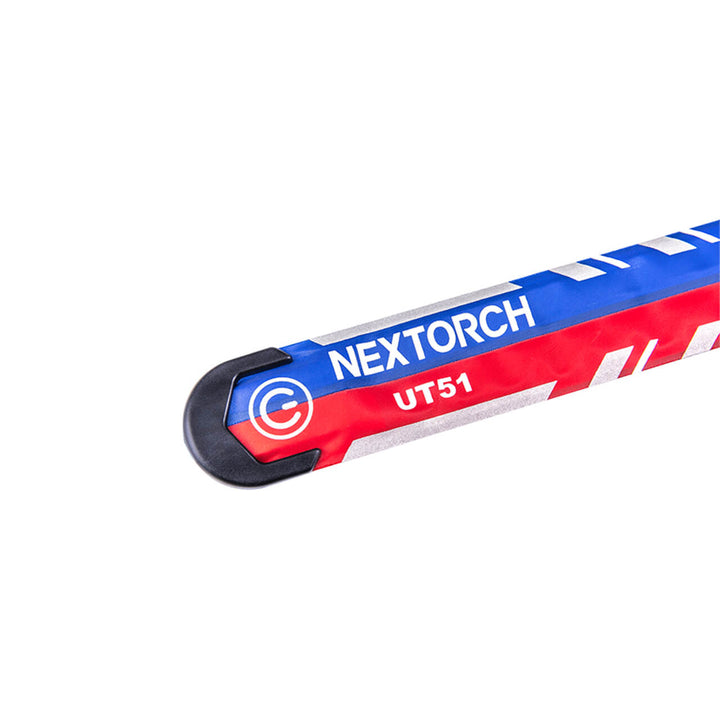 BRAZALETE DE SEÑALIZACIÓN NEXTORCH DE LUZ INTERMITENTE, CABLE USB TIPO C BLUE-RED