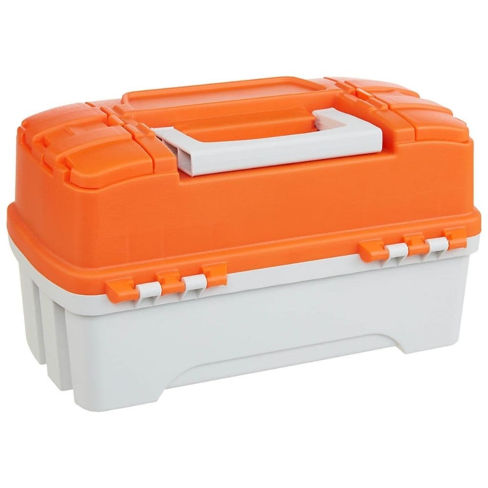 Caja de Pesca Let's Fish Two-Tray Tackle Plano ORANGE/SANDSTONE