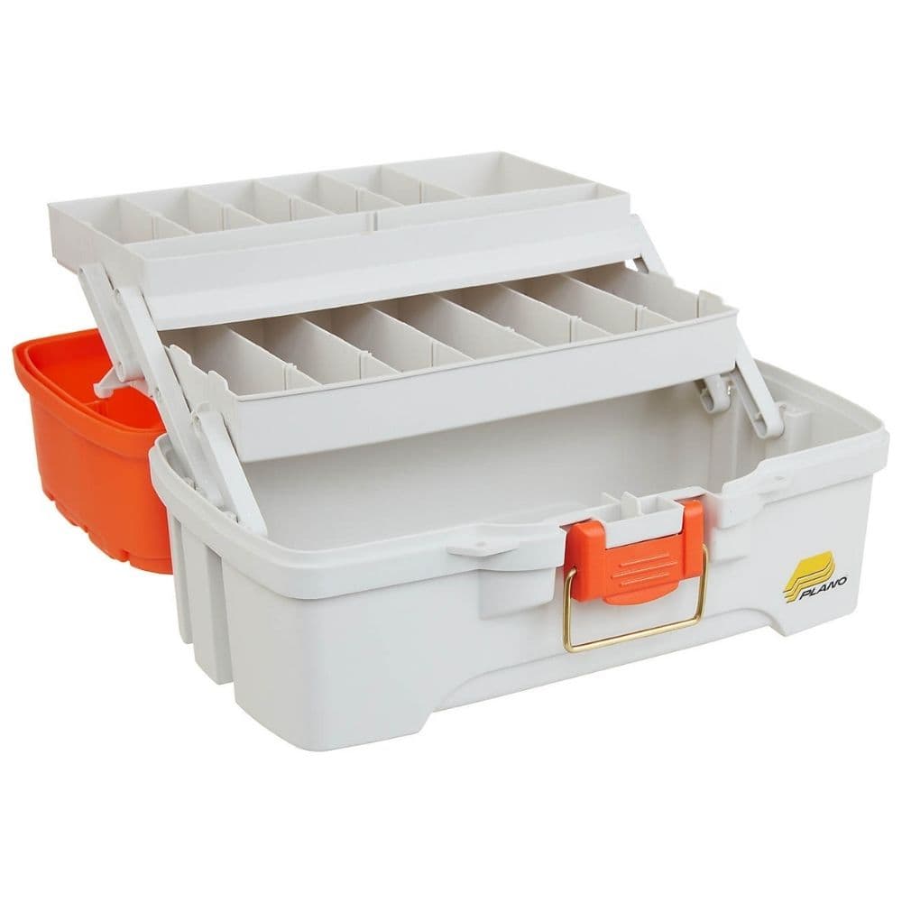 Caja de Pesca Let's Fish Two-Tray Tackle Plano ORANGE/SANDSTONE