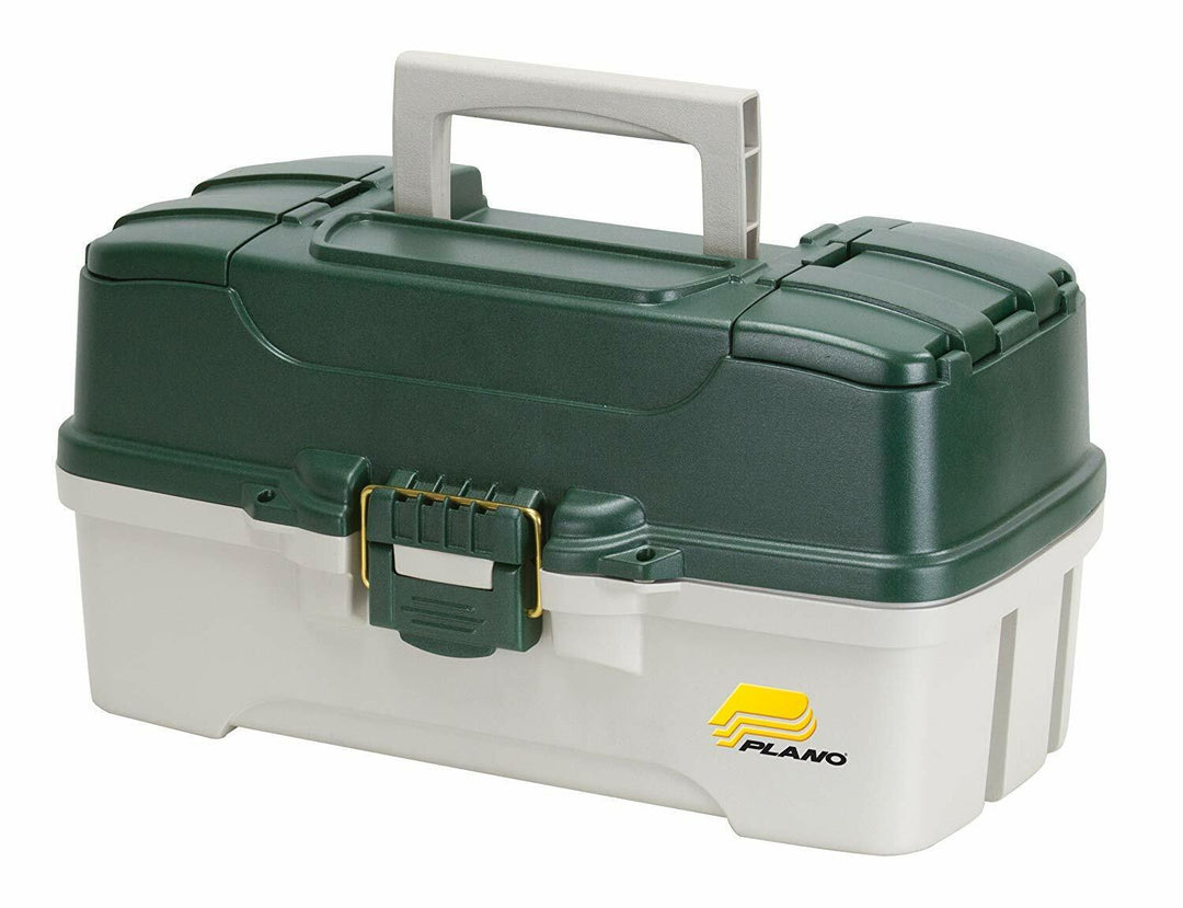 Caja de Pesca Three-Tray Tackle Box Green Metallic Off White