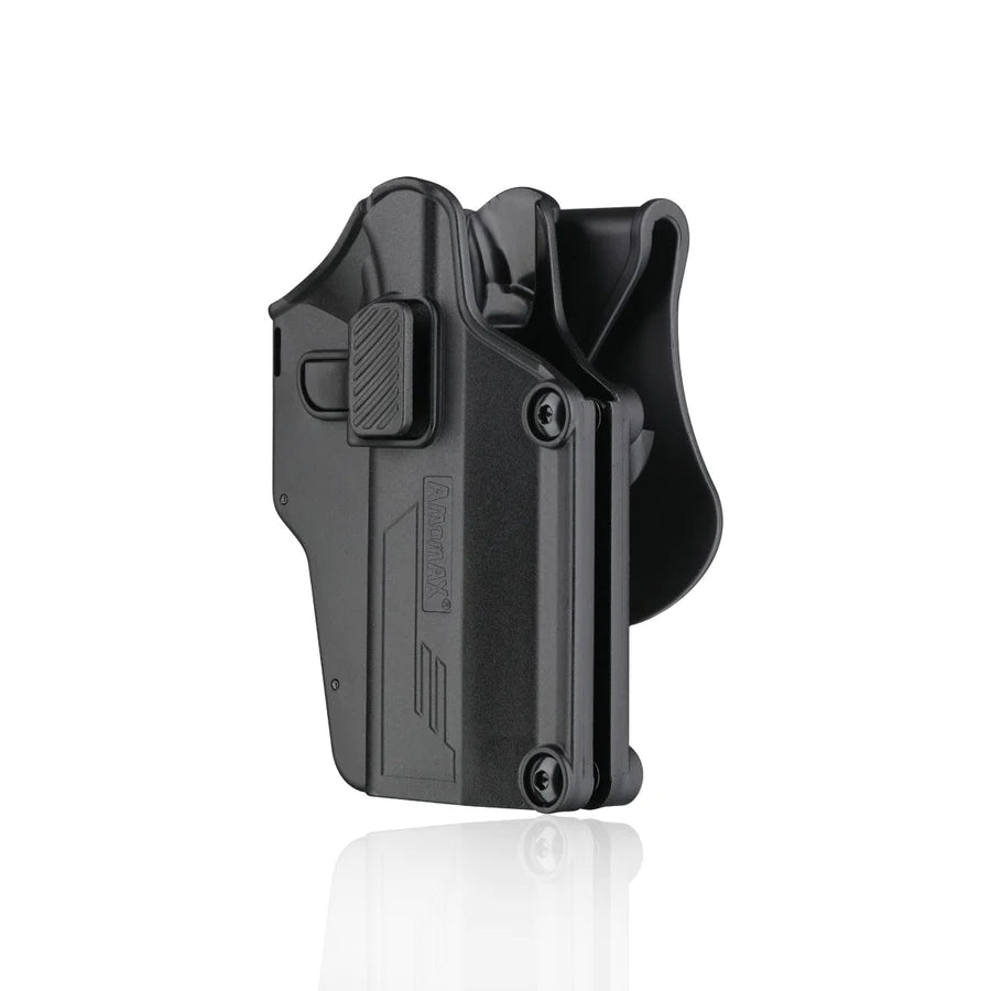 FUNDA PARA PISTOLA DE POLÍMERO AMOMAX UNIVERSAL NEGRA