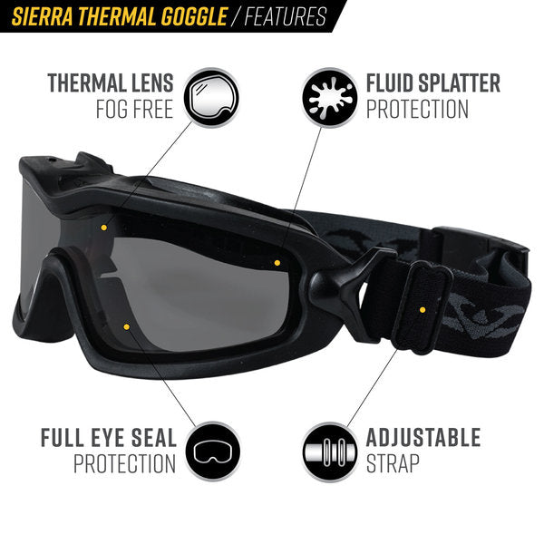 GOGLES VALKEN SIERRA GREY THERMANL LENS