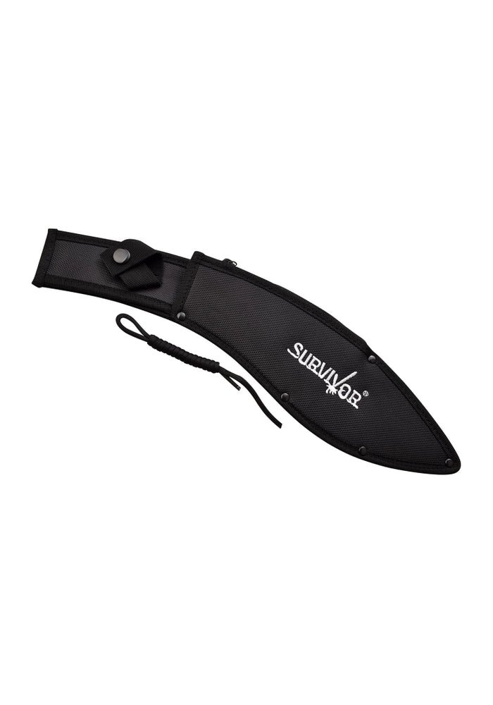 MACHETE SURVIVOR WACKO WEDGE 15.87" BLACK