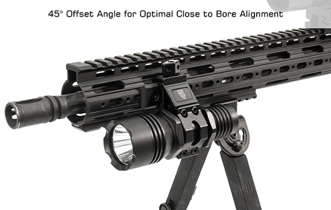 Montura UTG Offset picatinny para linterna o mira