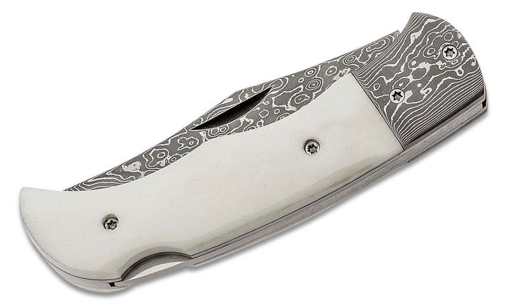 NAVAJA MAGNUM BOKER DAMASCUS BONE