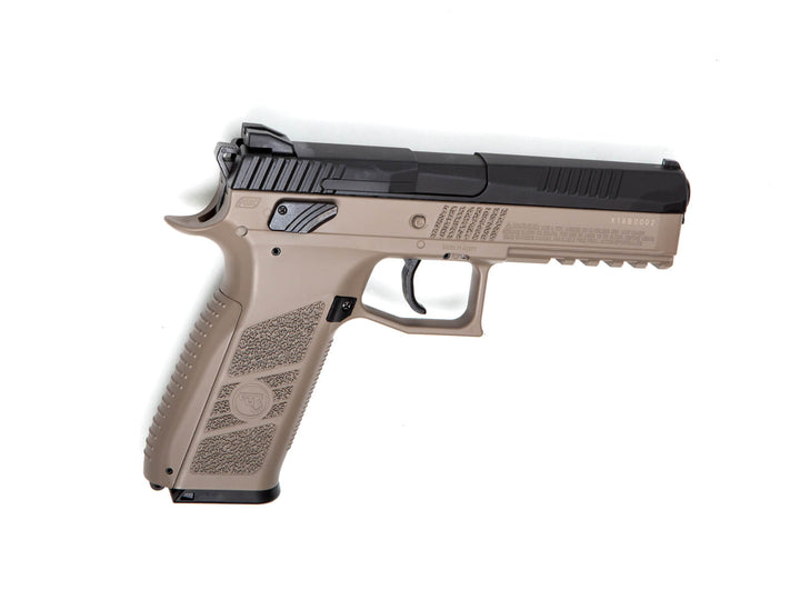 Pistola CO2 CZ P-09 Bitono FDE 492 fps cal 4.5mm retroceso ASG DIABOLOS Y MUNICIONES