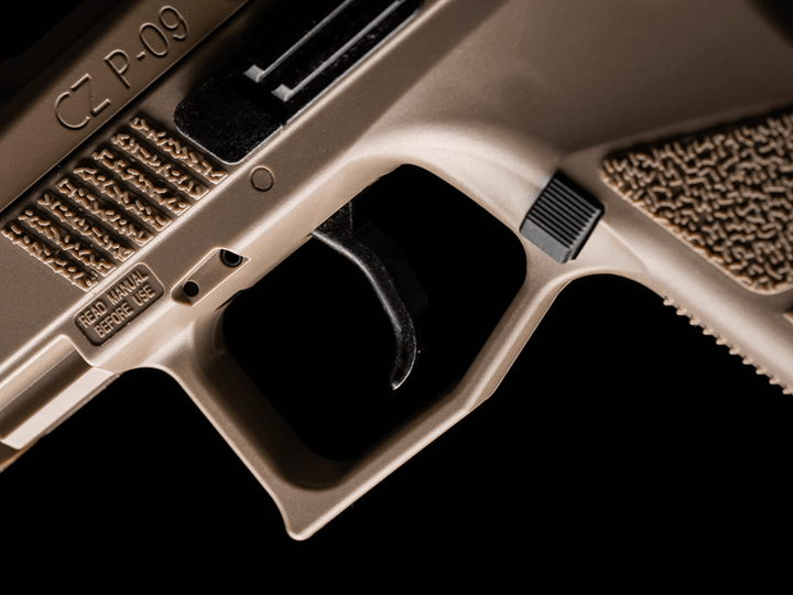 Pistola CO2 CZ P-09 FDE 492 fps cal 4.5mm retroceso ASG DIABOLOS Y MUNICIONES