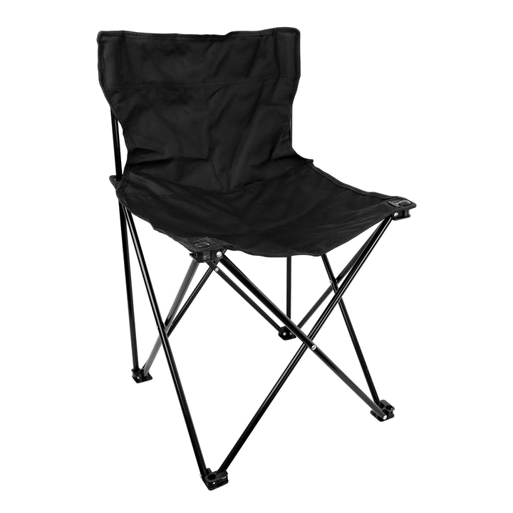 Silla de Camping Plegable Negra