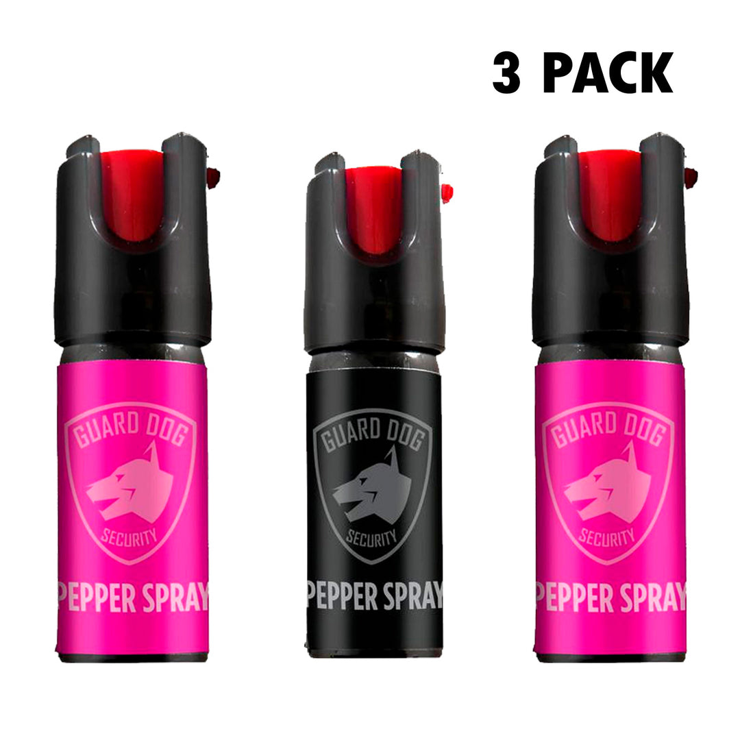 3Pack Gas Pimienta Al 18% GD 1/2 Oz. 2Rosa 1 Negro