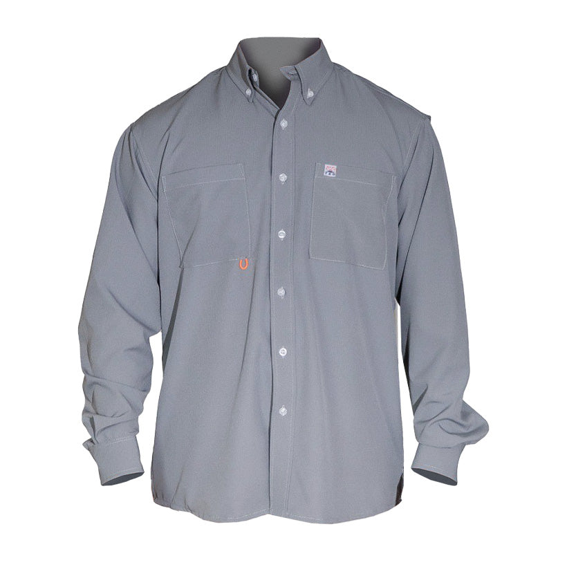 CAMISA TAU SPANISH FISHING MANGA LARGA GRIS