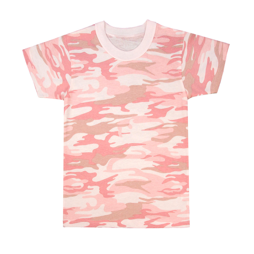 PLAYERA NIÑA ROSA CAMO