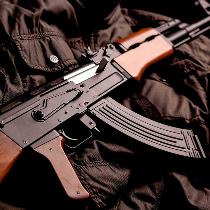 Rifle AK47 Kalashnikov Blowback airsoft combo con cargador y BATERIA