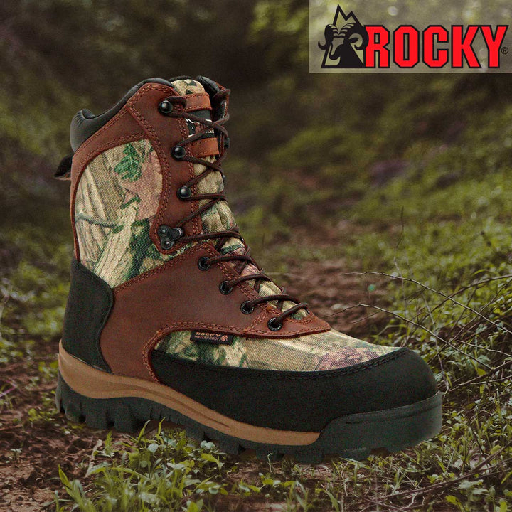 BOTAS ROCKY CORE WATERPROOF 800G BROWN / MOSSY OAK