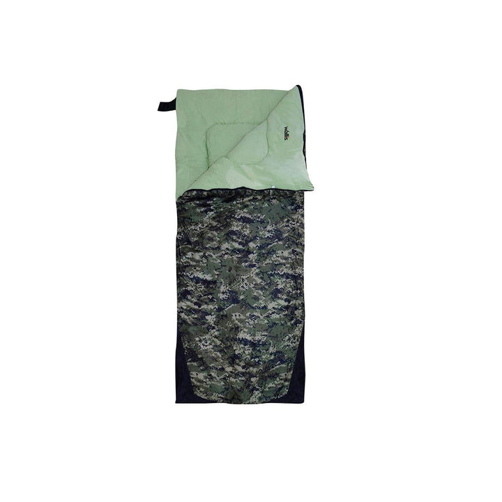 Bolsa para dormir -5°C, Camuflaje 100% poliéster, 190x80 cm