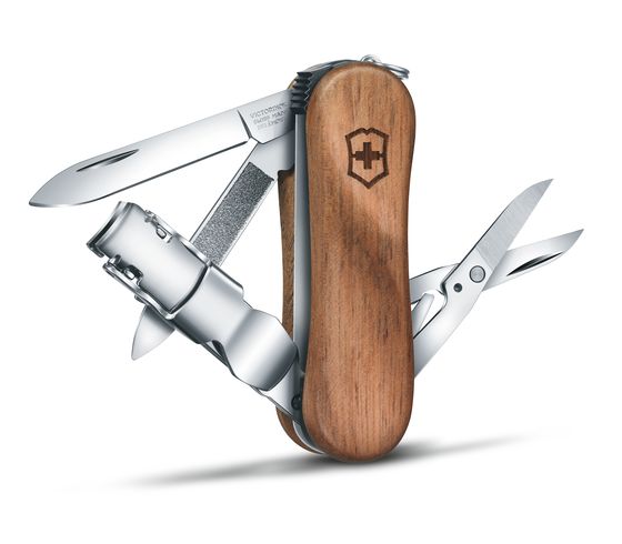 NAVAJA VICTORINOX NAILCLIP WOOD 580 Con 6 Funciones - El Viajero del Norte