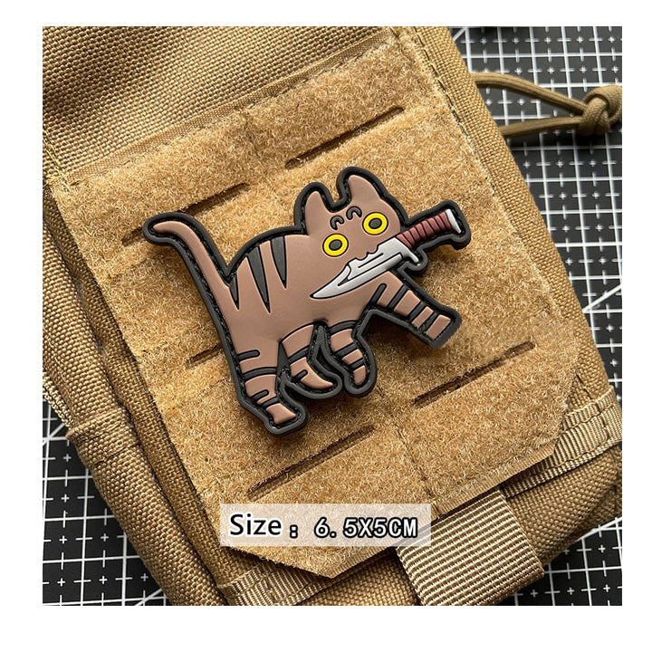 PARCHE CAT KNIFE 6.5 X 5CM