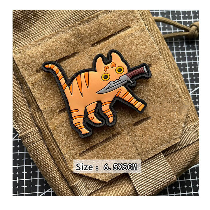 PARCHE CAT KNIFE 6.5 X 5CM