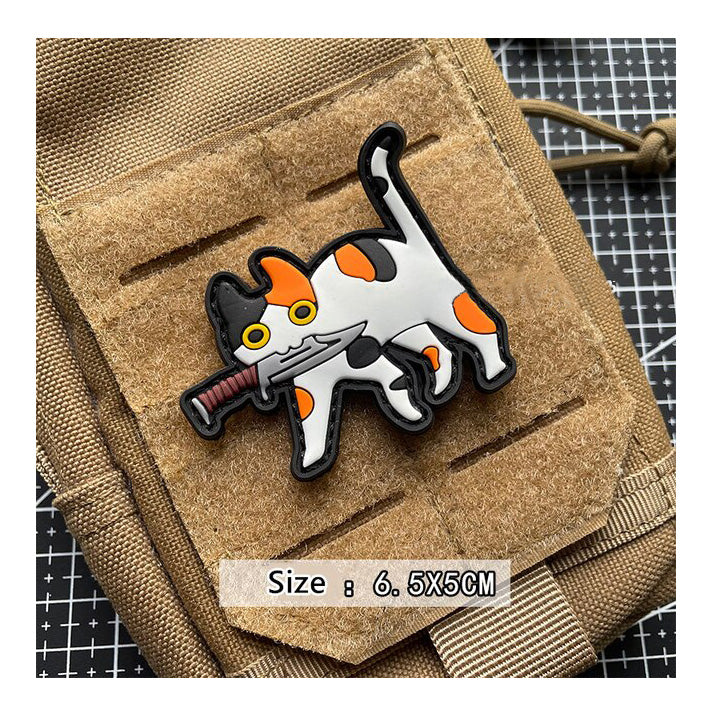 PARCHE CAT KNIFE 6.5 X 5CM